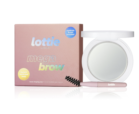 Lottie London Mega Brow Wax & Brush Set, Clear